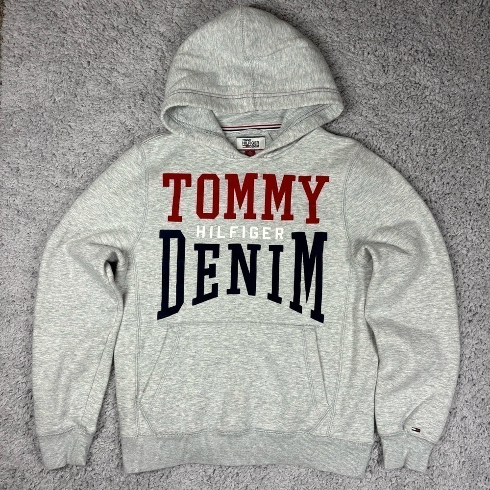 Tommy Hilfiger Hoodie Womens Extra Small Hooded Sweatshirt Casual Loungewear